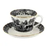 Spode 1770 Italian Teacup & Saucer, Black