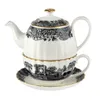 Spode 1770 Italian Tea for One, Black