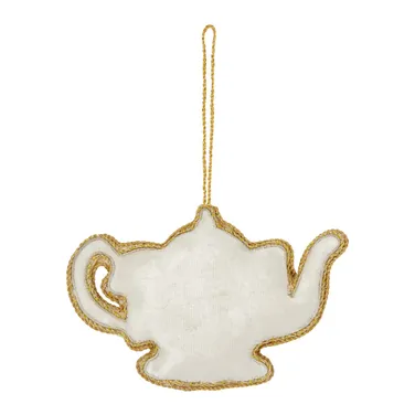 Fortnum's Teapot Embroidered Decoration