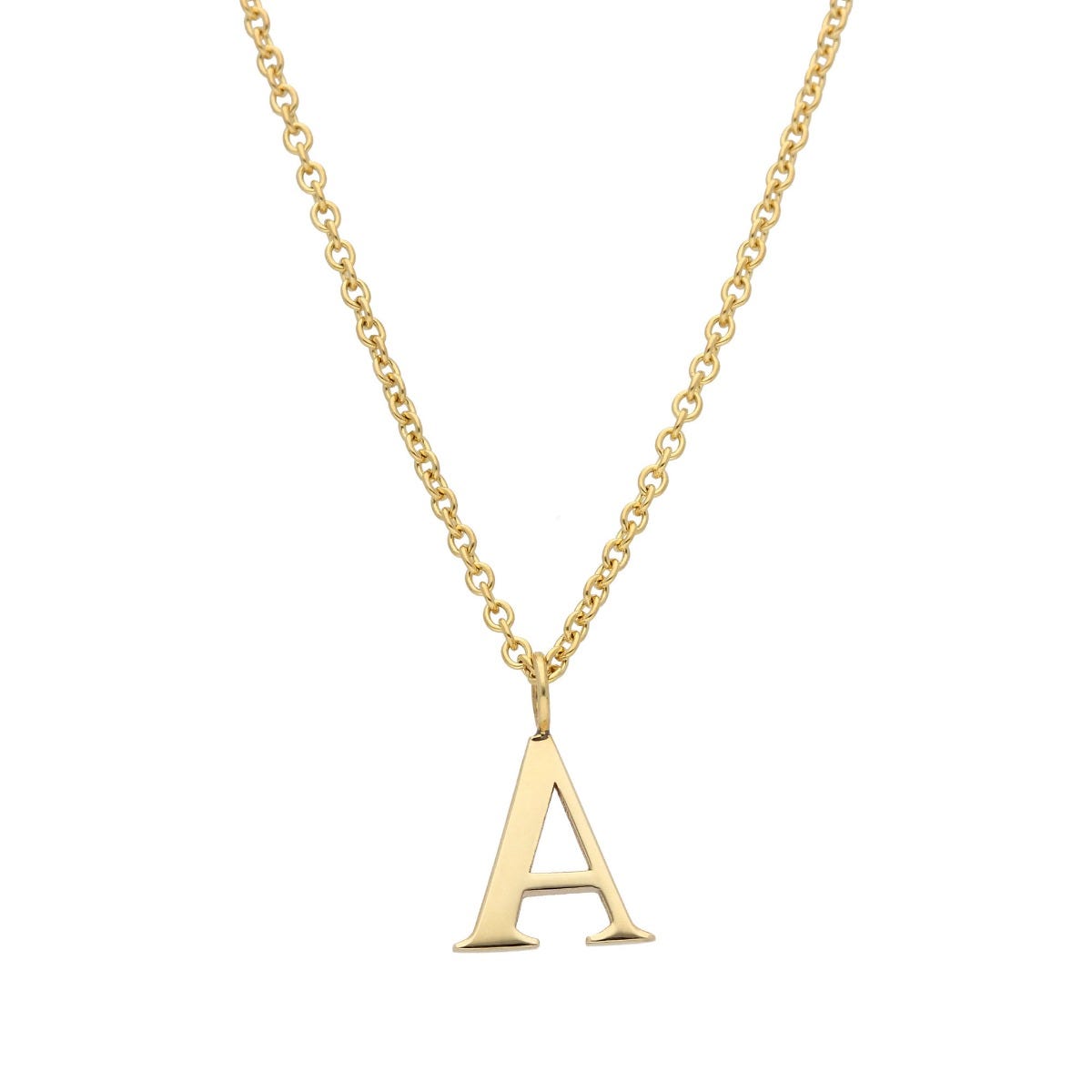 Fortnum & Mason X EC One 9ct Gold Initial Necklace, A - UK Store