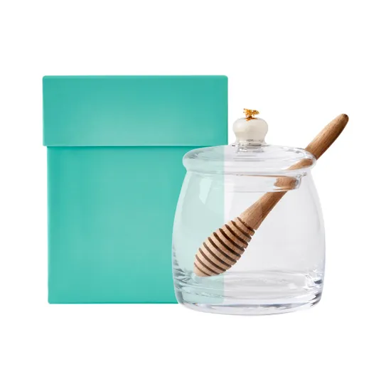 Fortnum's Glass & Sterling Silver Honey Pot product image