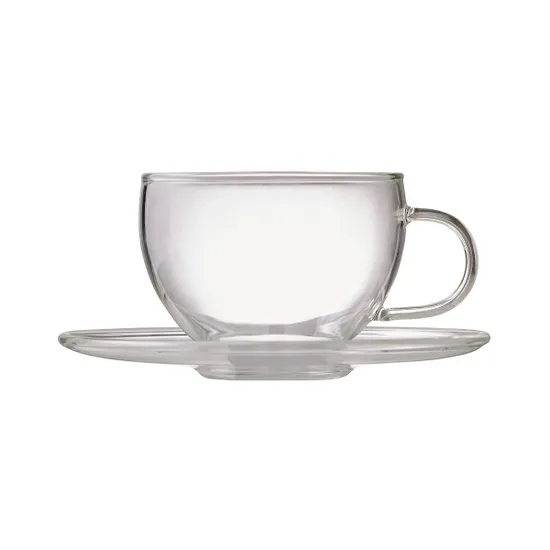 Fortnum's Classic Glass Teacup & Saucer product image