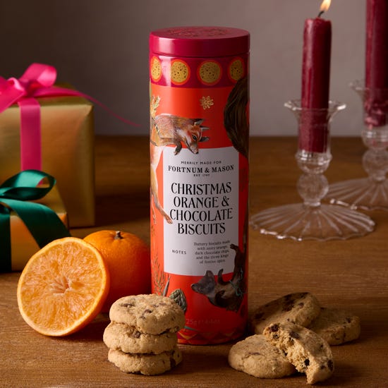 Christmas Orange & Chocolate Biscuits, 125g product image