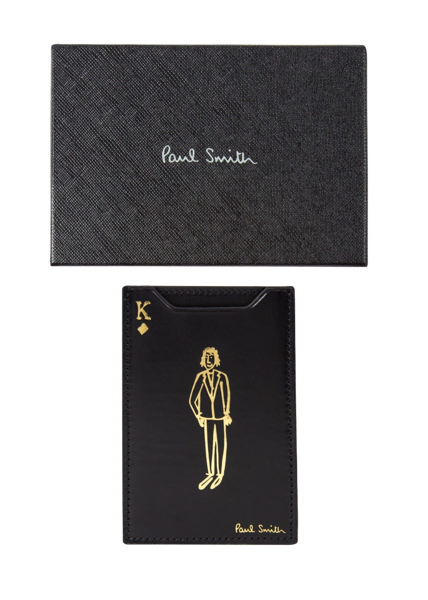 Paul Smith Men's Credit & Playing Card Holder, Black