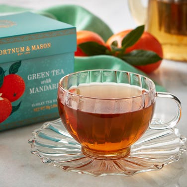 Green Tea with Mandarin, 15 Silky Tea Bags, 30g