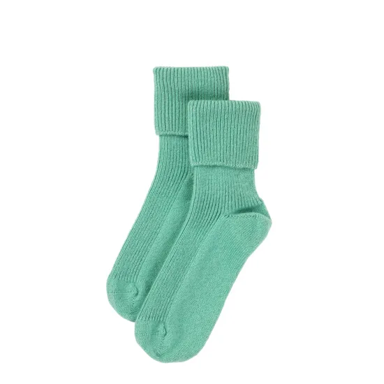 Rosie Sugden Cashmere Bed Socks, Spearmint product image