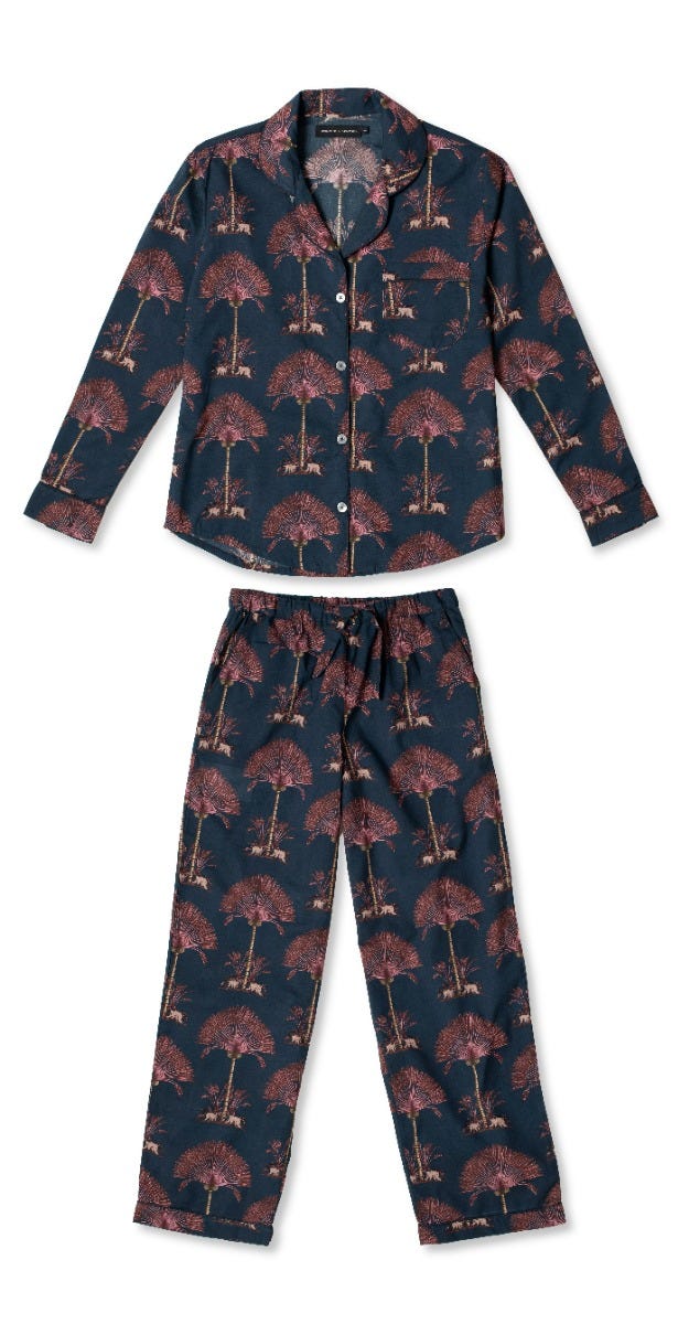 Desmond Dempsey Ravenala Long Sleeve Pyjama Set Medium