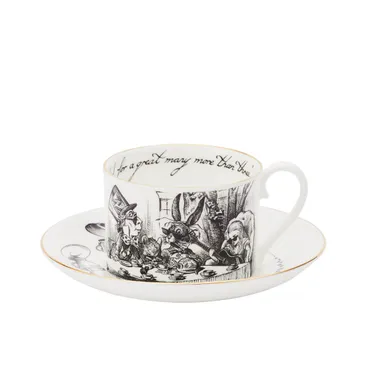 Rory Dobner Alice In Wonderland Mad Hatter's Tea Party Teacup & Saucer