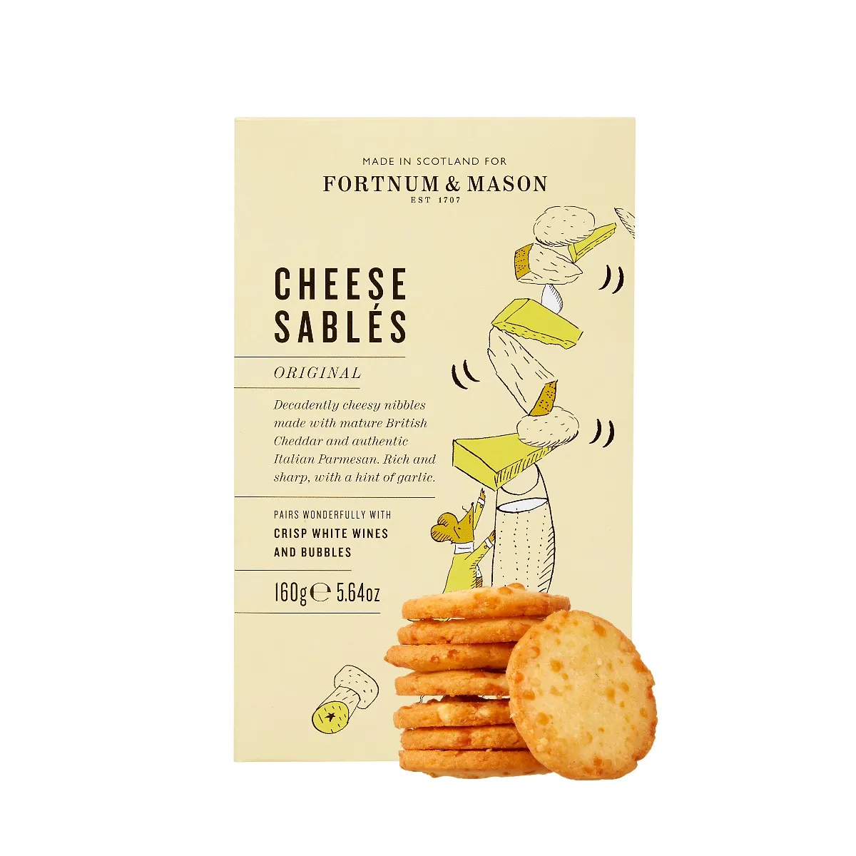 Fortnum's Original Cheese Sables, 160g