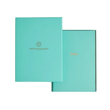 Fortnum's Leather A5 Notebook, Eau de Nil