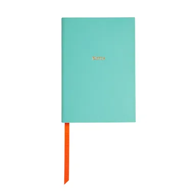 Fortnum's Leather A5 Notebook, Eau de Nil