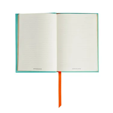 Fortnum's Leather A5 Notebook, Eau de Nil