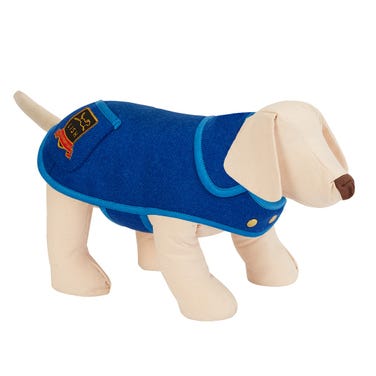 LISH Herbert Blue Dog Coat, Medium