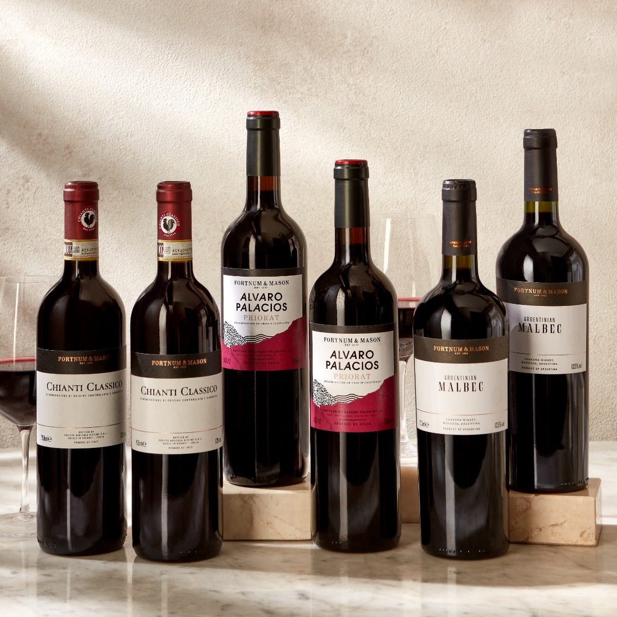 The Rich & Full-Bodied Red Wine Case, 6 Bottles, Fortnum & Mason