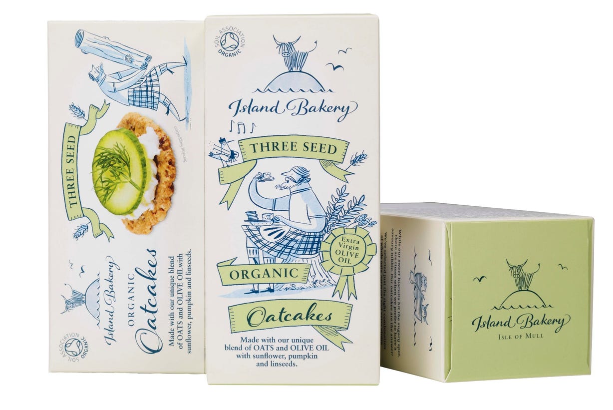 Island Bakery Three Seed Oatcakes, 135g