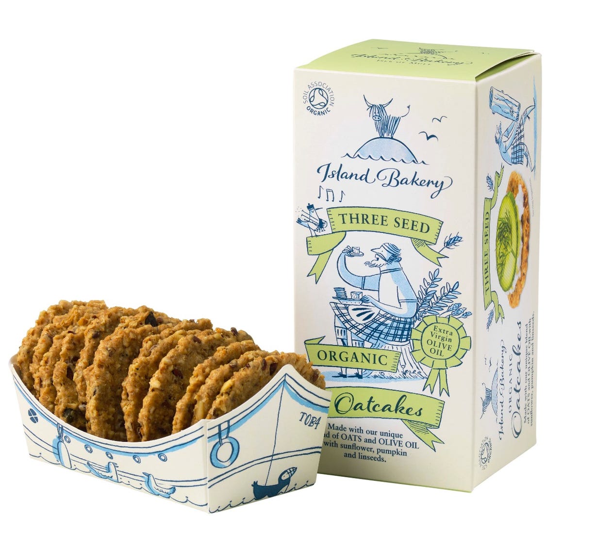 Island Bakery Three Seed Oatcakes, 135g