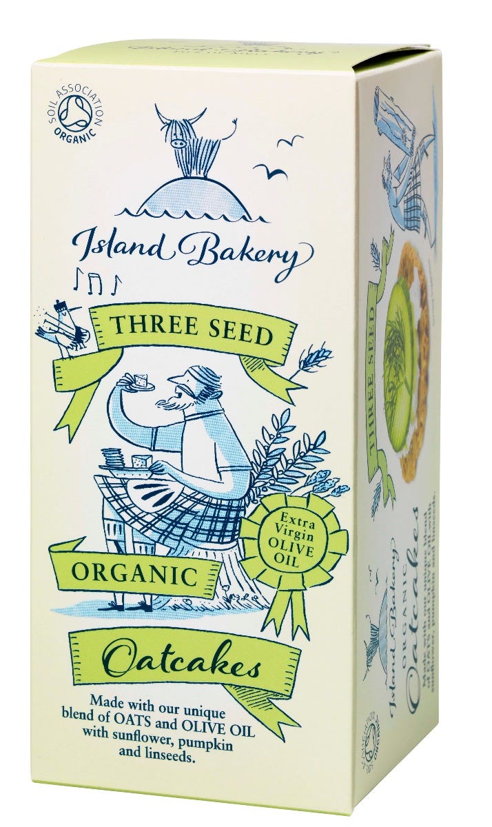 Island Bakery Three Seed Oatcakes, 135g