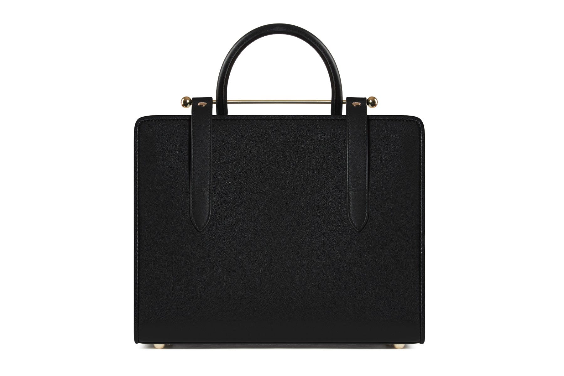 Strathberry midi tote best sale black