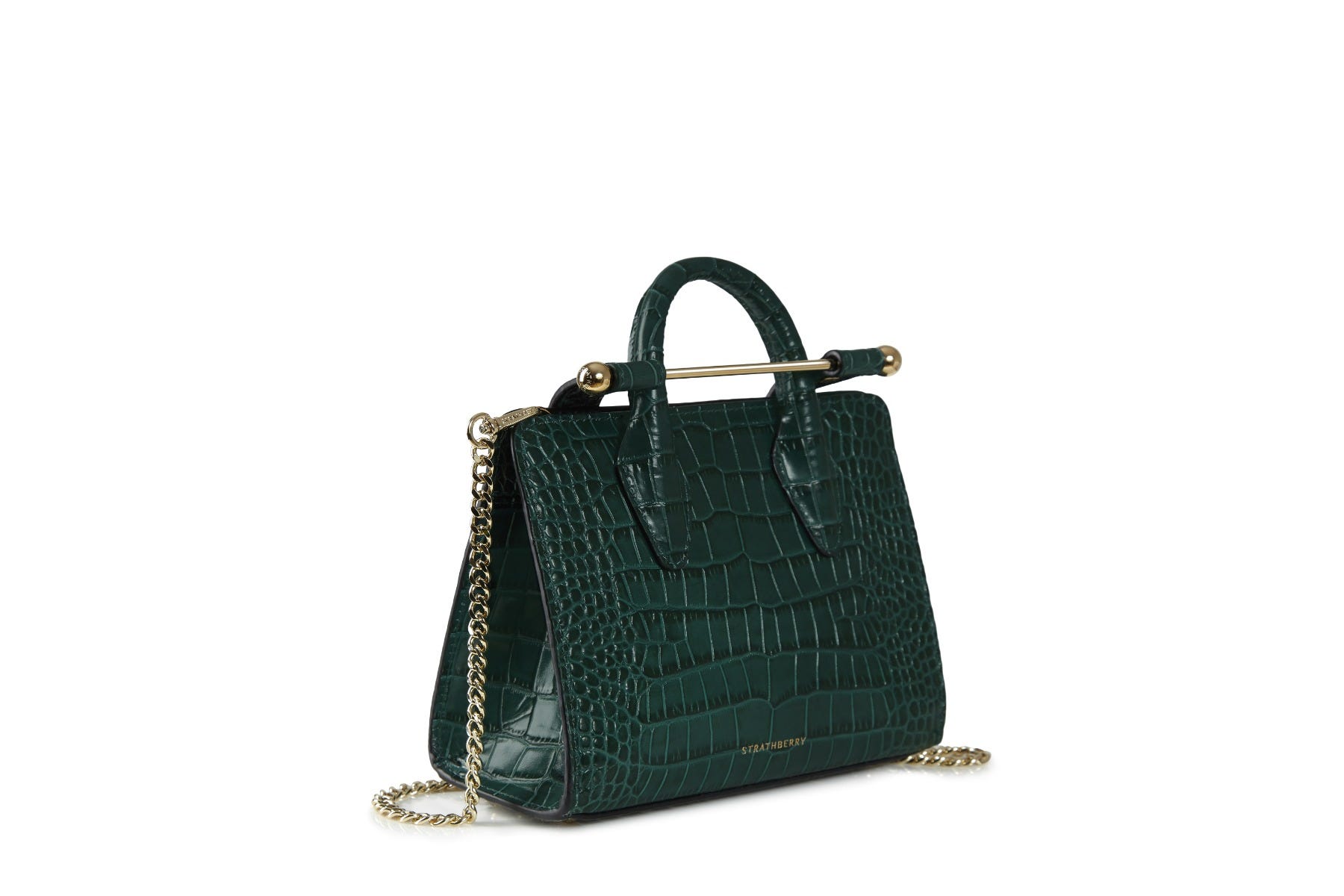 Strathberry green bag top
