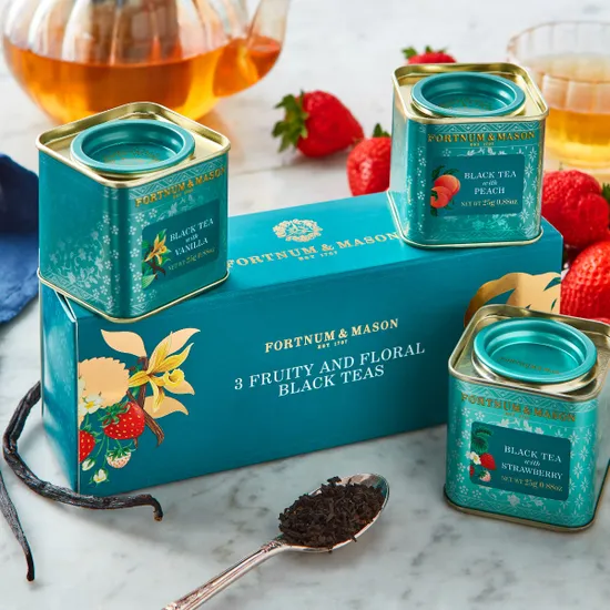 Three Mini Scented Black Teas, 3 x 25g product image