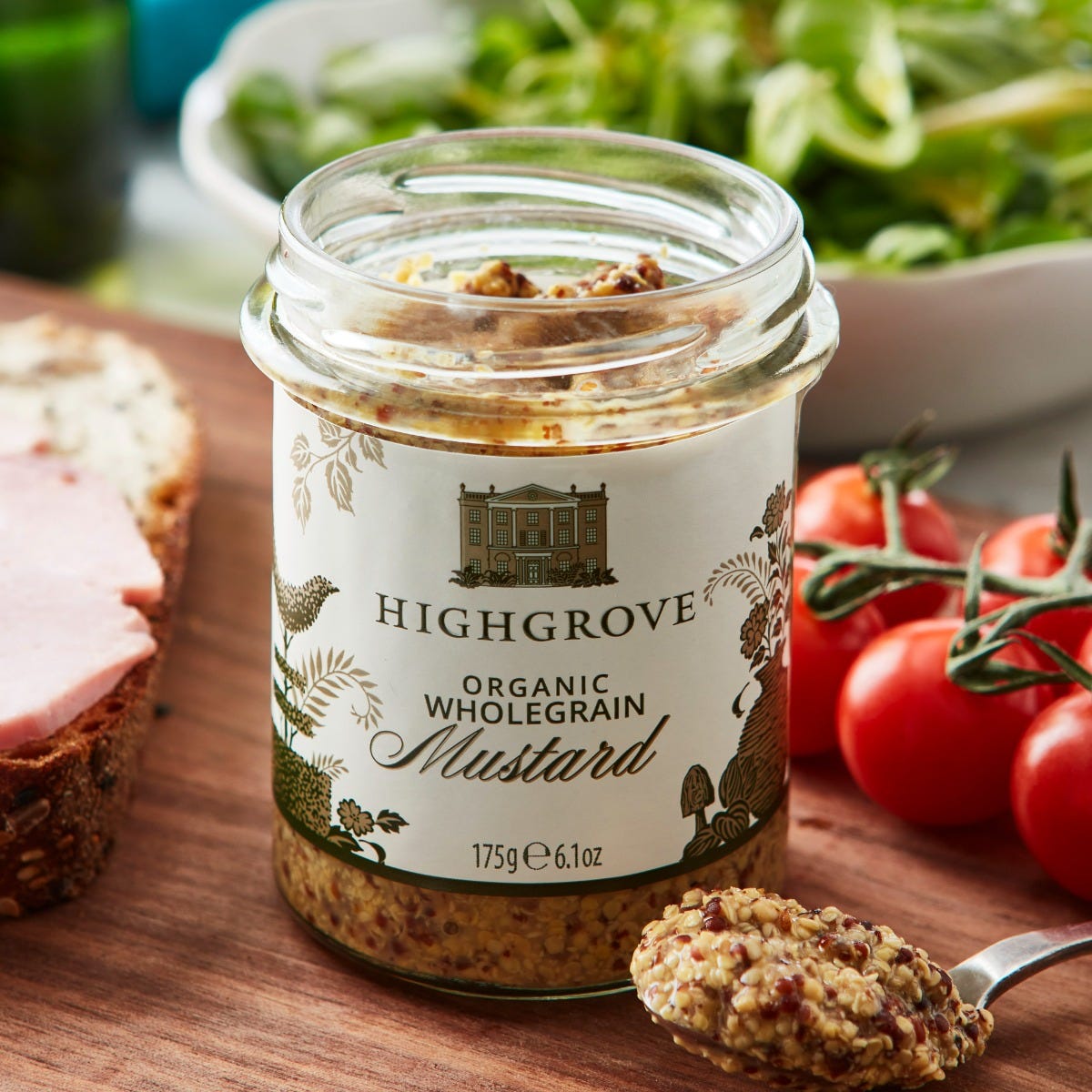 Highgrove Organic Wholegrain Mustard, 175g, Fortnum & Mason