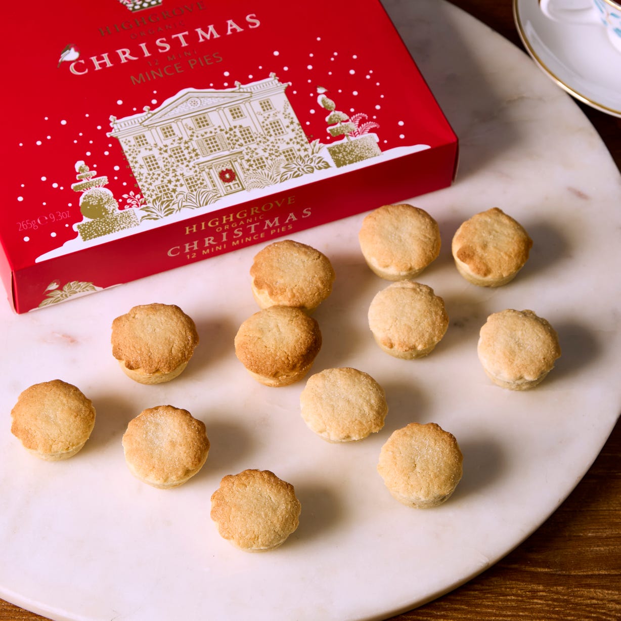 Highgrove Organic Petit Fours Mince Pies, Box of 12, 210g