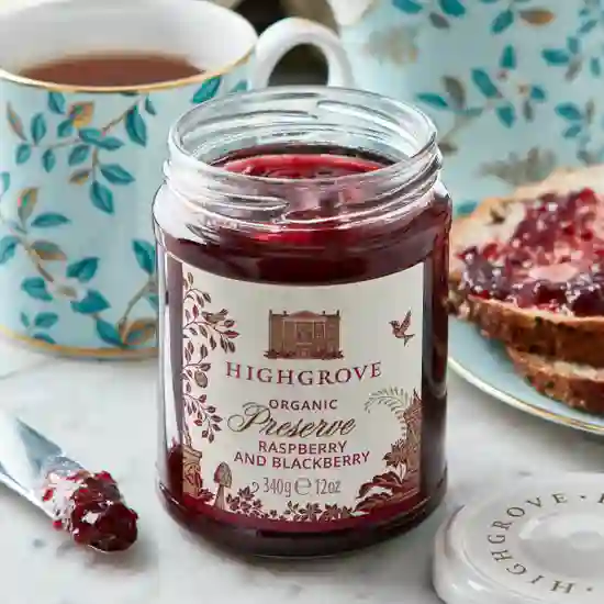 Highgrove Organic Raspberry & Blackberry Preserve, 340g product image