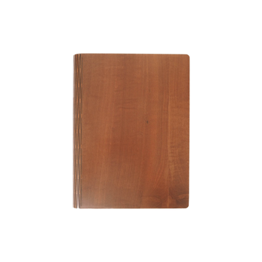 Bark & Rock B5 Wood Journal, Pear Swiss Figured Crown
