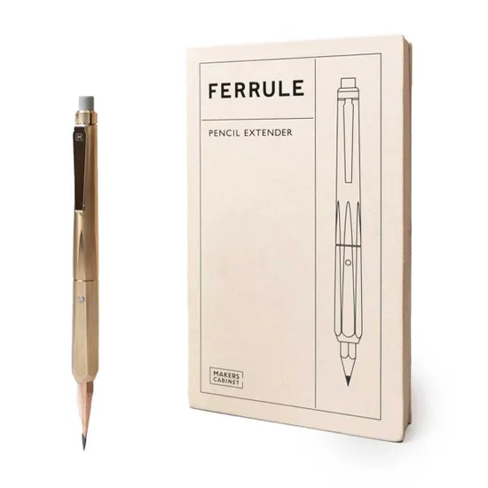 Makers Cabinet Ferrule Brass Pencil Extender product image
