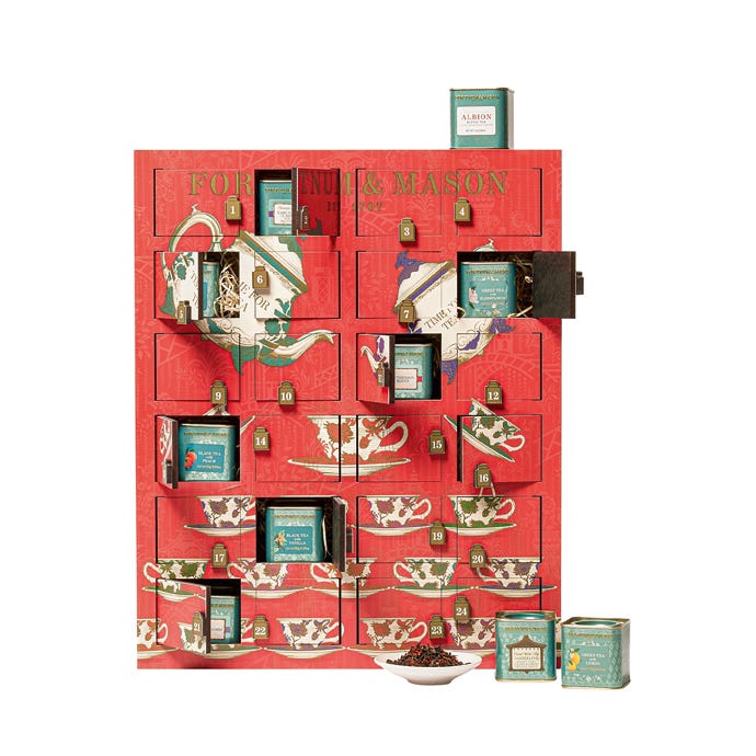 【返品送料無料】 Fortnum's 600g Calendar, Advent Wooden Filled Tea その他