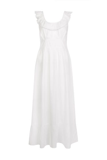 If Only If Rose Scalloped Cotton Nightgown, Large