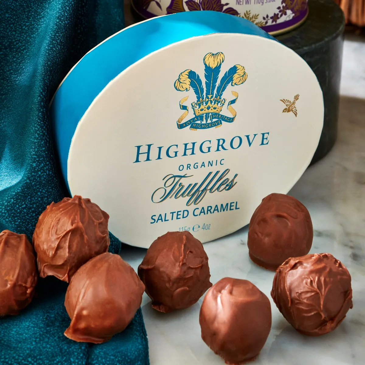 Highgrove Milk Chocolate Salted Caramel Truffles, 115g product image
