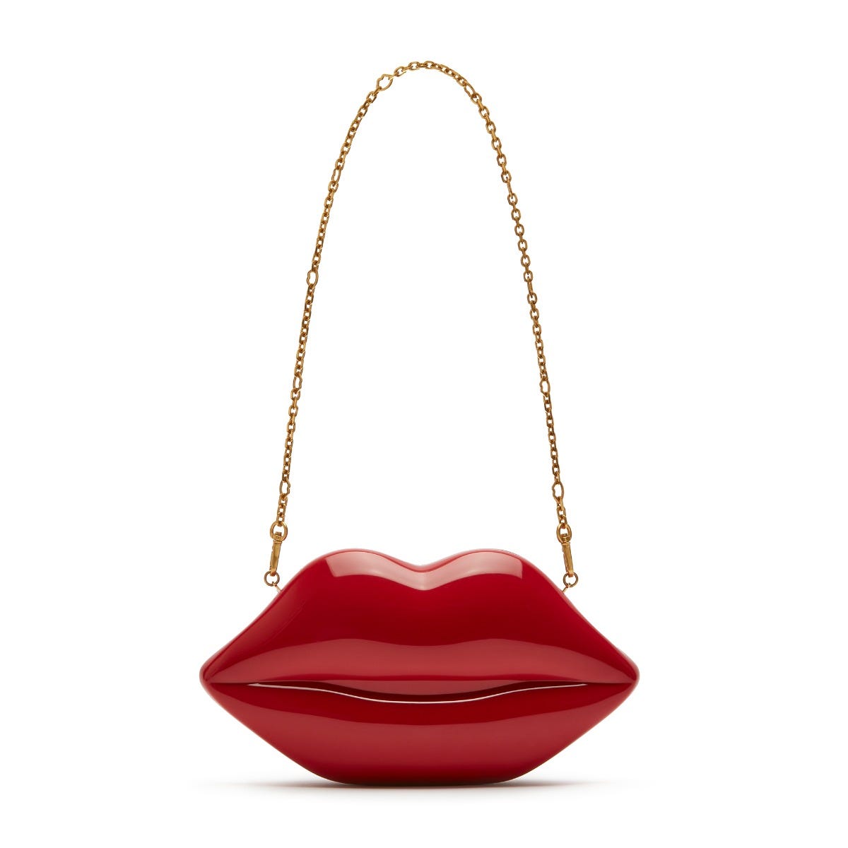 Buy Lulu Guinness Red Lulu Red Med Acrylic Lips Clutch from Next Austria