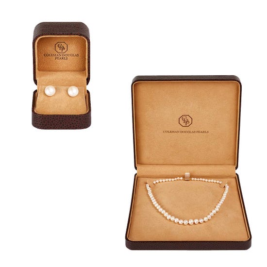 Coleman Douglas Platinum Jubilee Single Graduated Pearl Necklace & Earrings product image