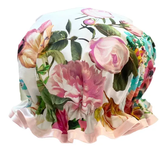 Shower Goddess Satin Shower Cap, English Garden product image