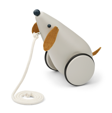 Liewood Ash Pull Along Dog Toy