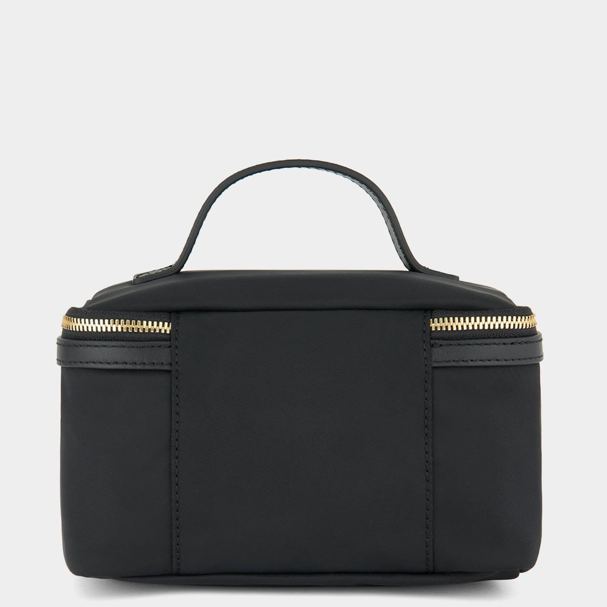 Anya Hindmarch Vanity Kit Small in Recycled Nylon with Capra Black