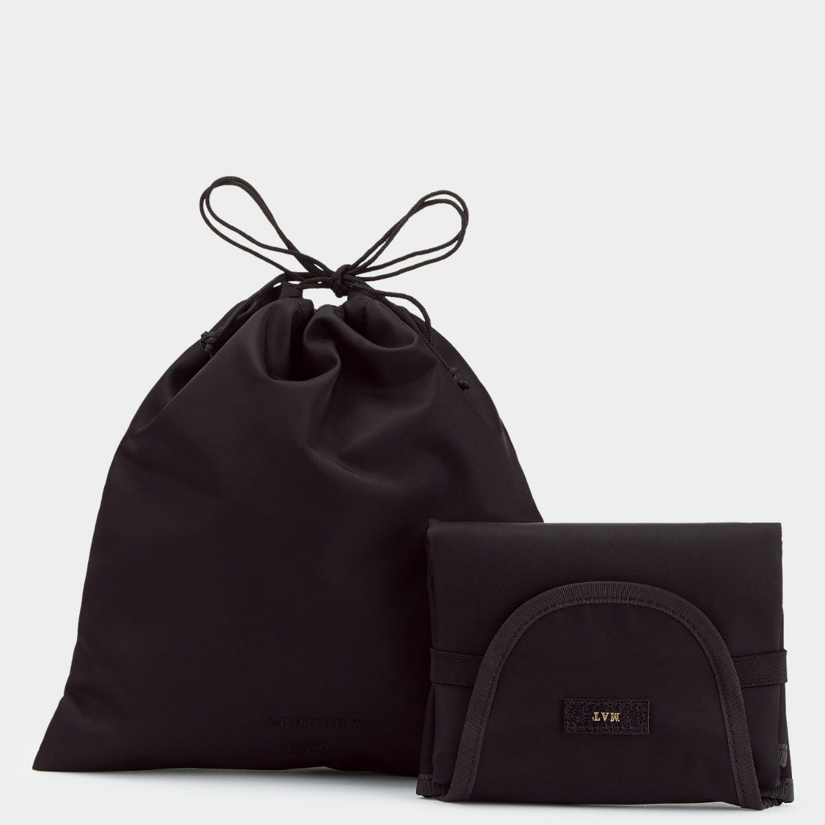 Anya Hindmarch Baby Emergency Kit in Recycled Nylon with Capra Black