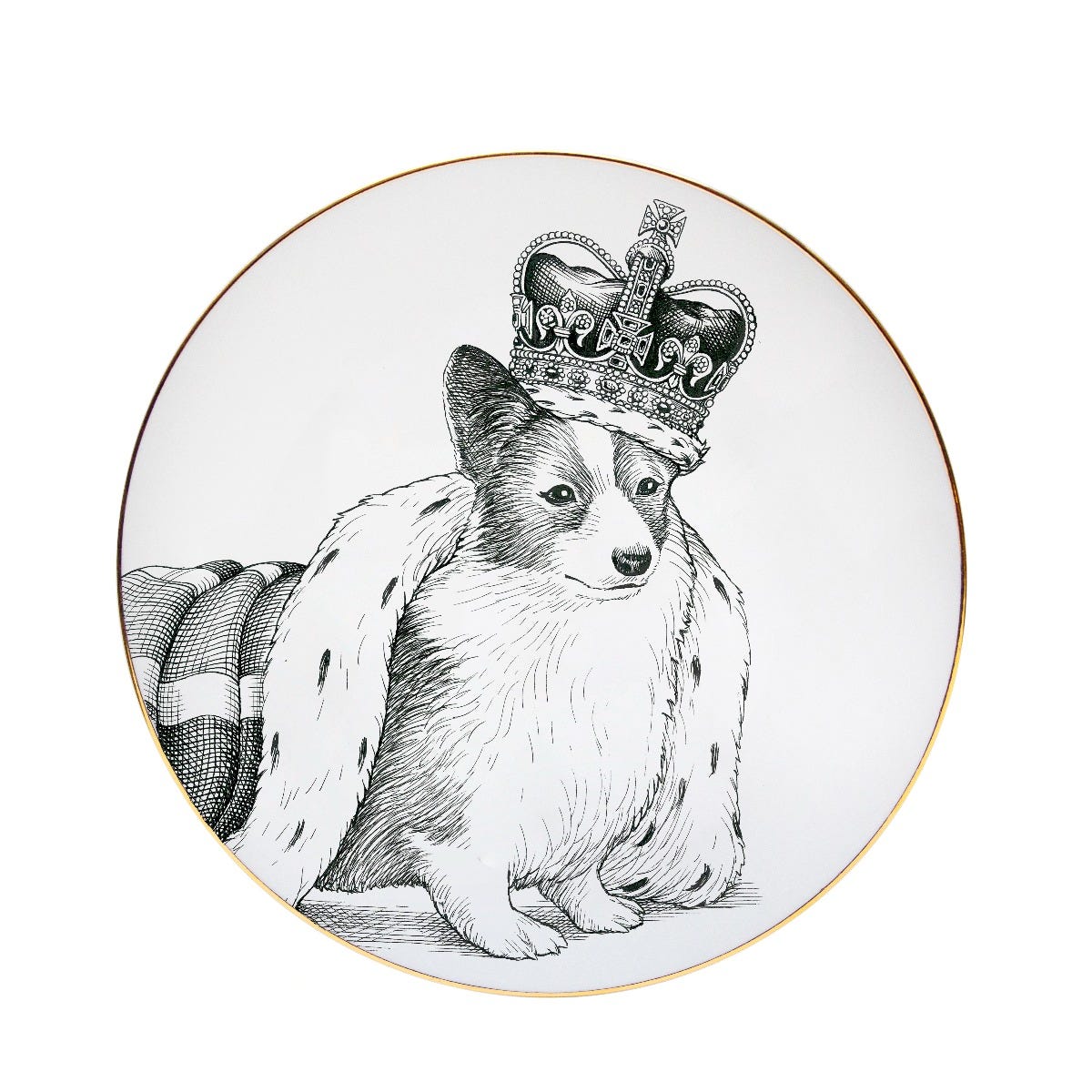 Rory Dobner Platinum Jubilee Corgi Plate