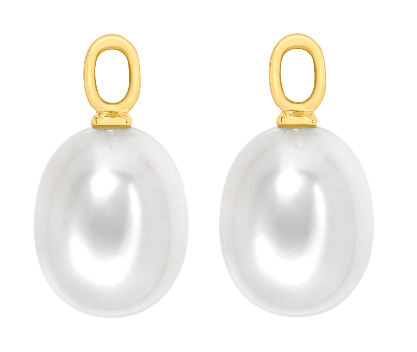 Kiki McDonough Classic Pearl Drops in Yellow Gold
