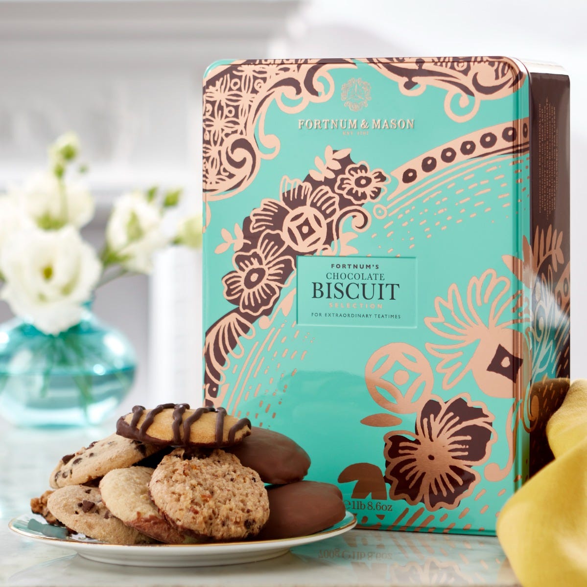 Piccadilly Chocolate Selection Biscuits Tin, 700g, Fortnum & Mason