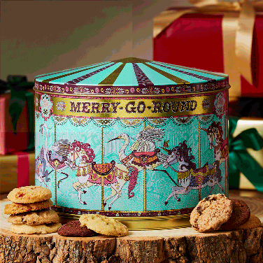 Merry Go Round Musical Biscuit Tin, 500g