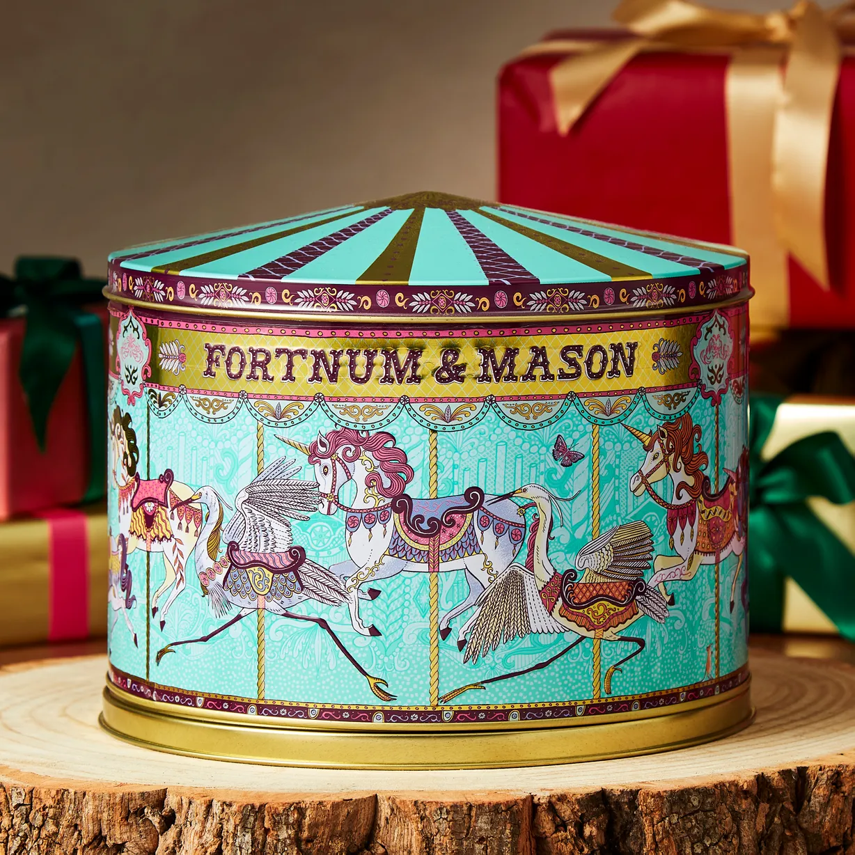 Merry Go Round Musical Biscuit Tin, 500g