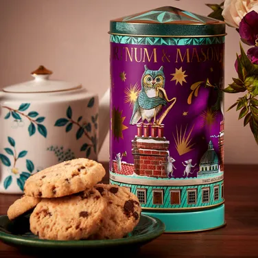 Christmas Mini Merry Go Round Musical Biscuit Tin, 130g