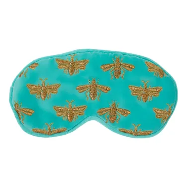 Elizabeth Scarlett Exclusive Honey Bee Eye Mask, Blue Turquoise