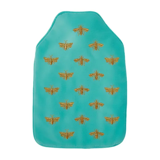 Elizabeth Scarlett Exclusive Honey Bee Hot Water Bottle, Blue Turquoise product image