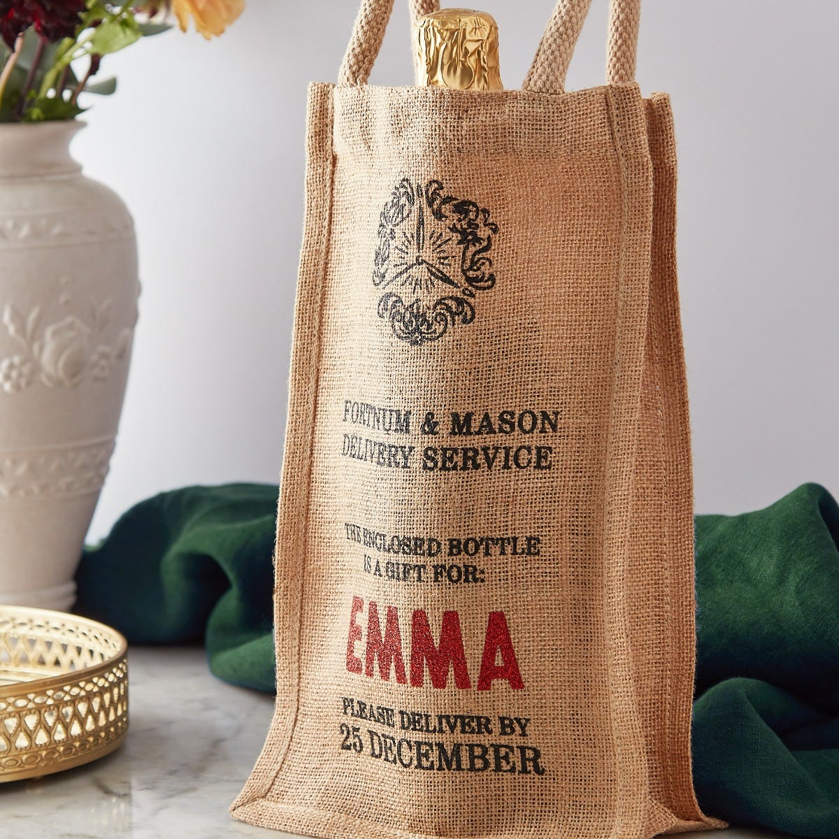 Hessian bottle bags hot sale