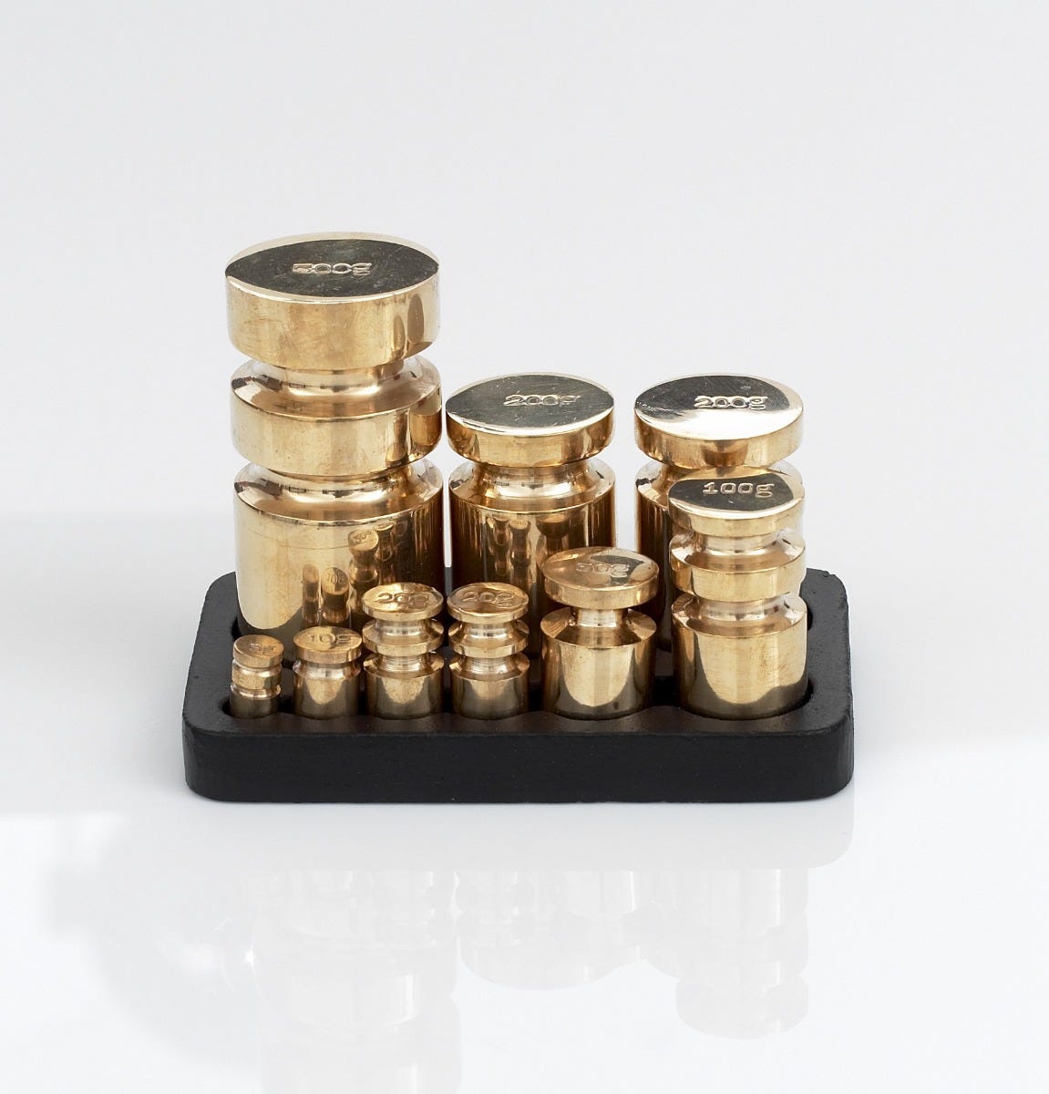 Traditional kitchen scales with store weights