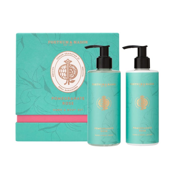 Fortnum's Pomegranate Rose Wash and Lotion Set, 2 x 250ml