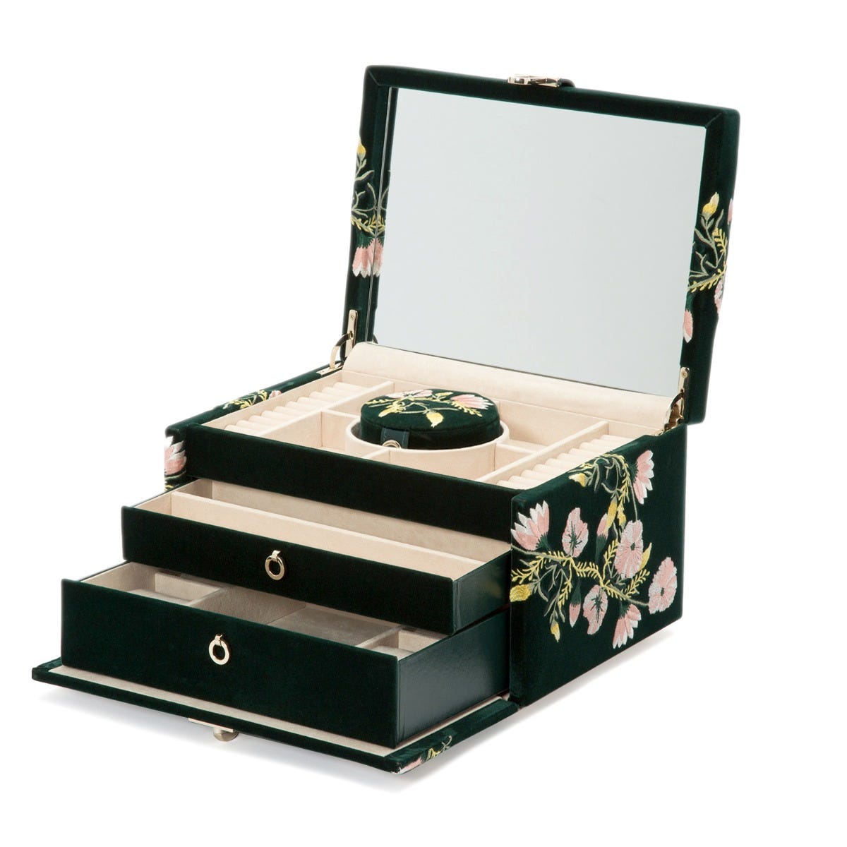 Green jewelry deals armoire